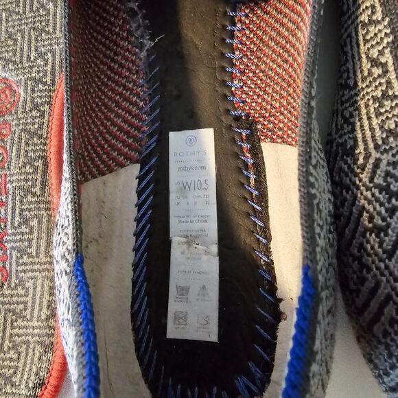 Rothy's Charcoal Grid Loafers Size 10.5 - Picture 7 of 9